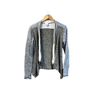 Daytrip Size Medium (M) Open Front Cardigan Grey Cream